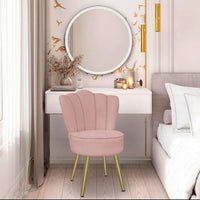 Cadeira para Penteadeira Quarto de Menina Maquiagem Pétala