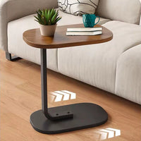 Mesa De Apoio Lateral Para Sofá Cama Notebook Portatil - Base de Ferro e MDF