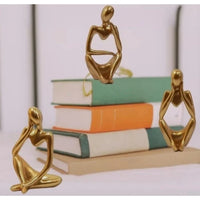 Kit com 3 estatuas pensador