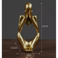 Kit com 3 estatuas pensador