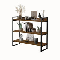 Aparador Livreiro Estilo Industrial 3 Prateleiras