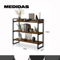 Aparador Livreiro Estilo Industrial 3 Prateleiras