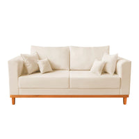 Sofá 3 Lugares 1,80m Retro Sala de Estar Aurora