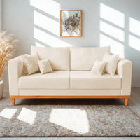 Sofá 3 Lugares 1,80m Retro Sala de Estar Aurora