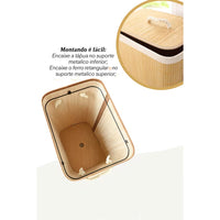 Cesto De Roupa Suja Bambu