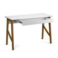 Escrivaninha Office C/ Pés Em Madeira Maciça